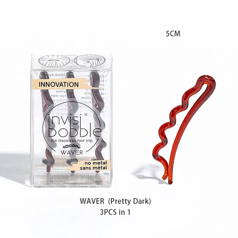 Alat Rias Wanita Musim Panas Invisibbble Traceless Closeable Waver Plus Penjepit Rambut Jepit Rambut Mutiara