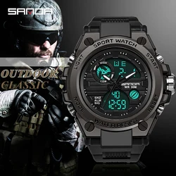 SANDA Watches 739 orologi sportivi da uomo orologio al quarzo militare uomo impermeabile S Shock Clock orologio da uomo relogio masculino reloj hombre