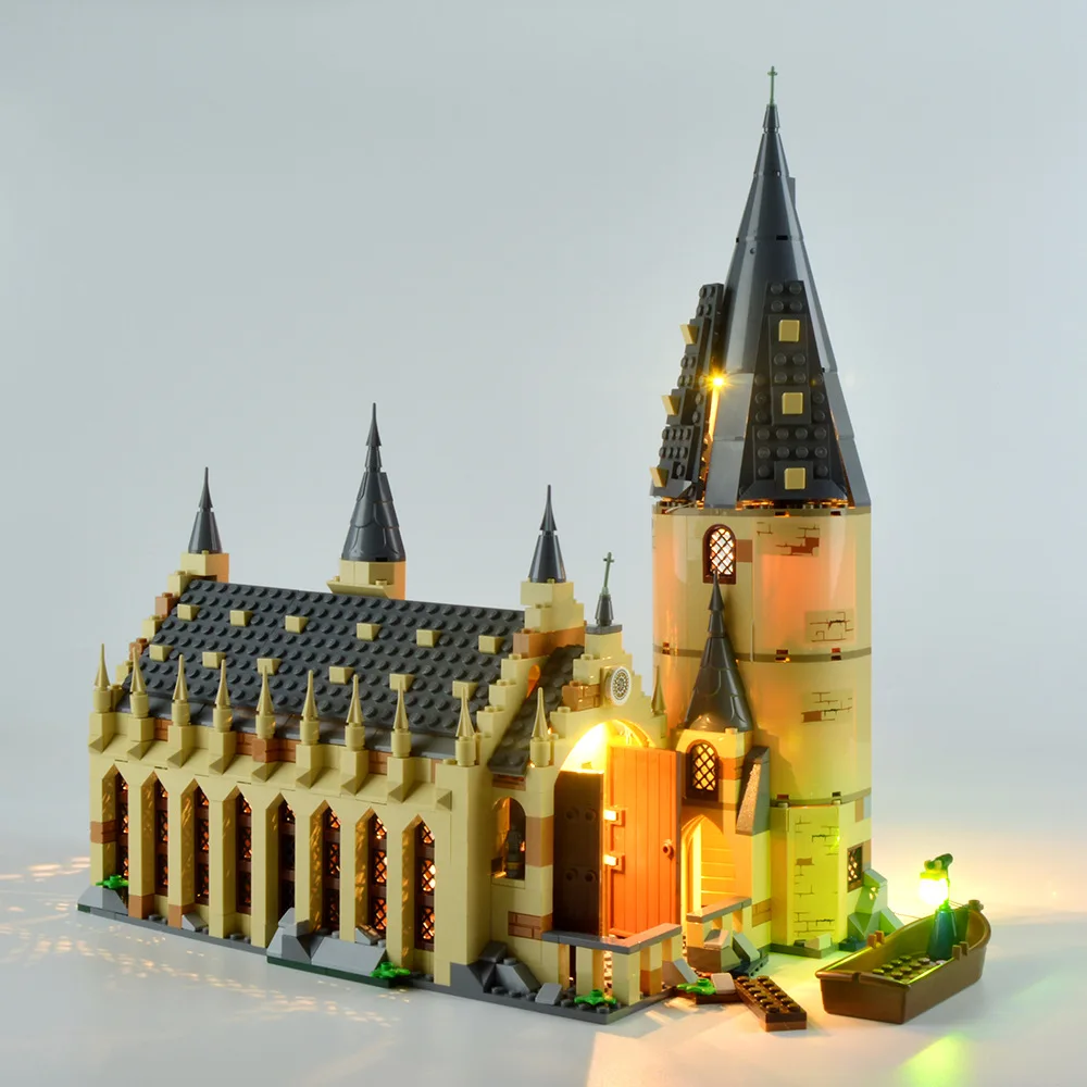 LED Light Set For 75954 Great Hall 16052 Building Blocks (NOT Include The Model Bricks)