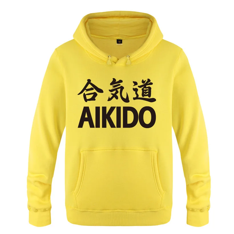 

Japan Aikido Bodybuilding Hoodies Men Fleece Long Sleeve Hooded Sweatshirt Winter Fitness Pullover Streetwear Moleton Masculino