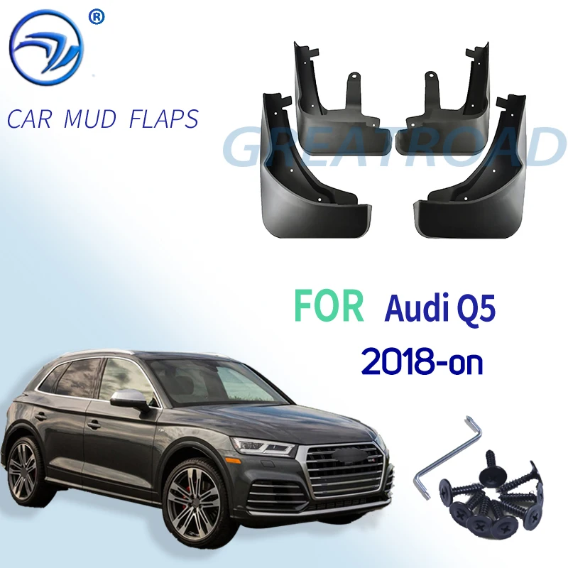 Car Mud Flaps Splash Guards Mudguards Mudflaps for Fender Accessories For Audi Q5 FY 2018 2019 2020 2021