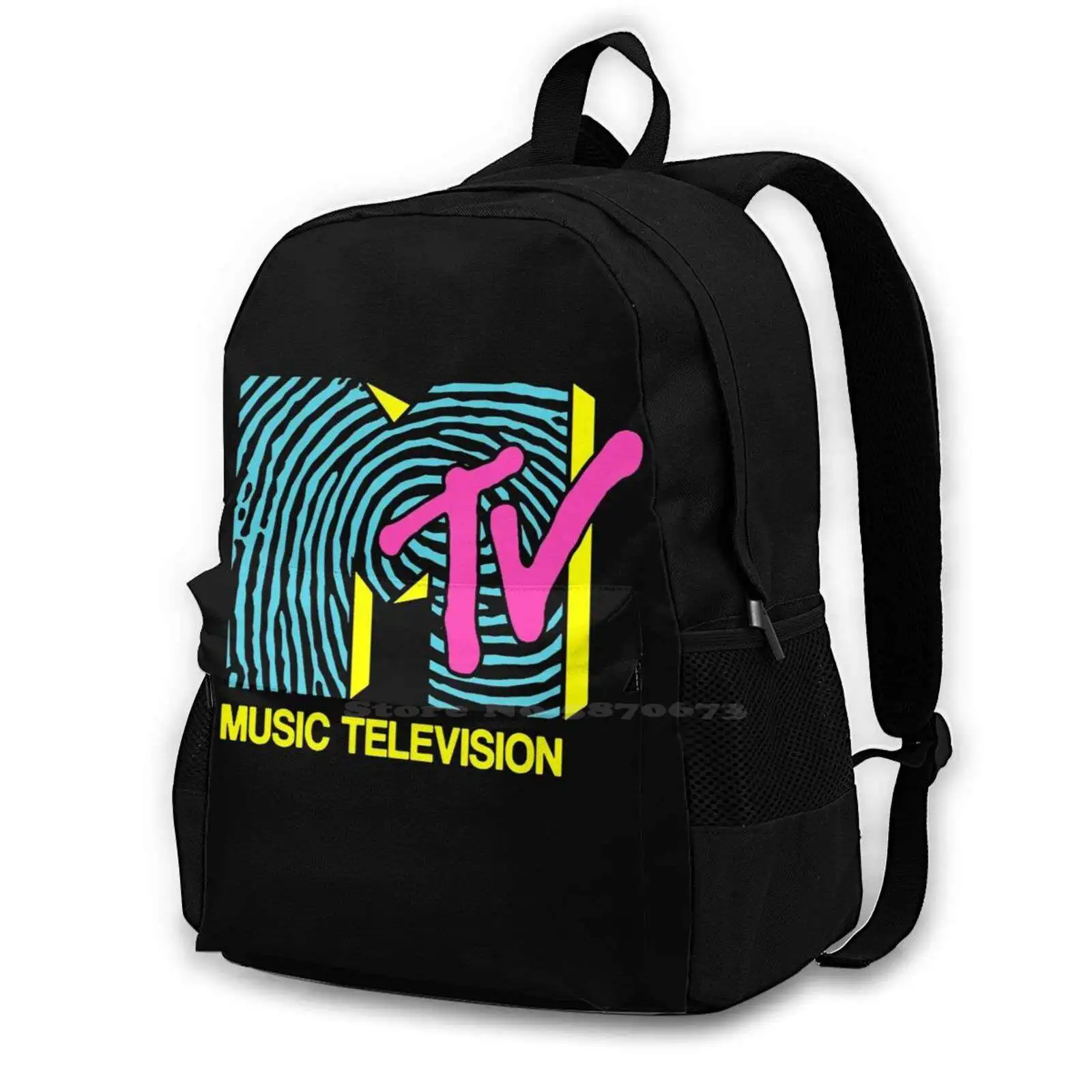 Beautiful Accidents Can Happen Travel Laptop Bagpack School Bags Mtv Music Music Video Music 80s Boombox