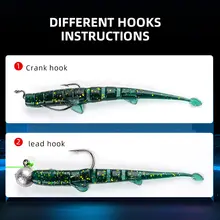 UNAGI Soft Fish Lures 64mm 88mm #5