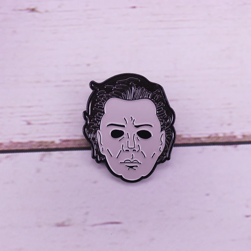 Resurrection M ichael Myers Mask Enamel Pin Halloween slasher films pin