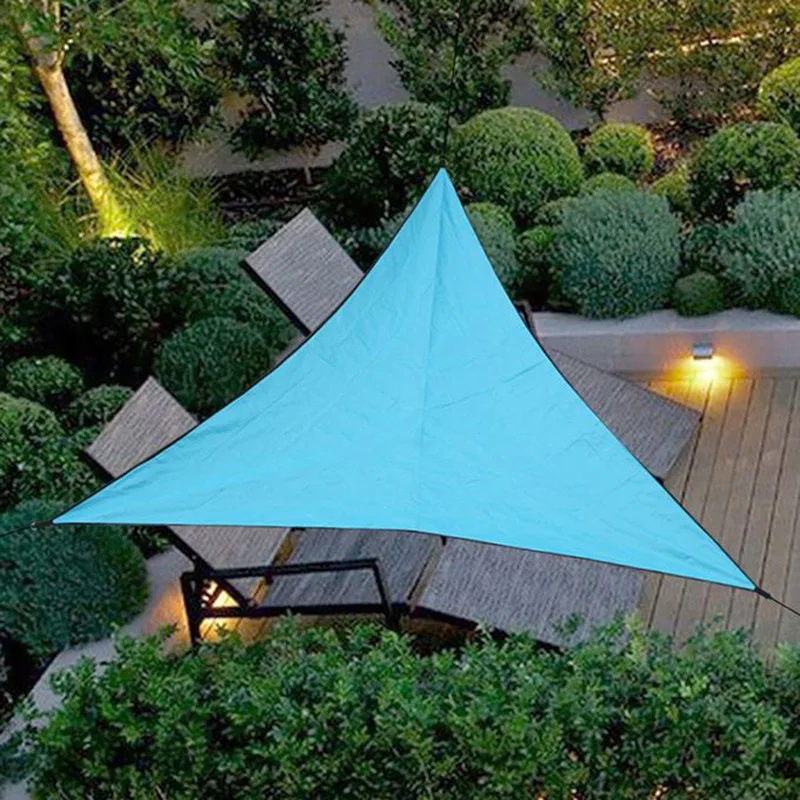 2*2*2M Triangle Sun Shade Sail Outdoor Courtyard Sunscreen Awning Waterproof Sun Shelter Various Colour