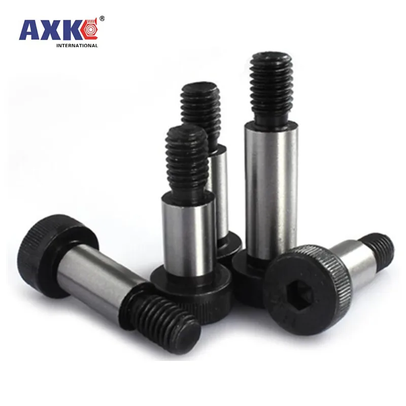 1pc M8 M10 M12 M16 Diameter 10 12 16 20mm Grade 12.9 Steel Allen Hex Hexagon Socket Cap Head Shoulder Roller Bearings Screw Bolt