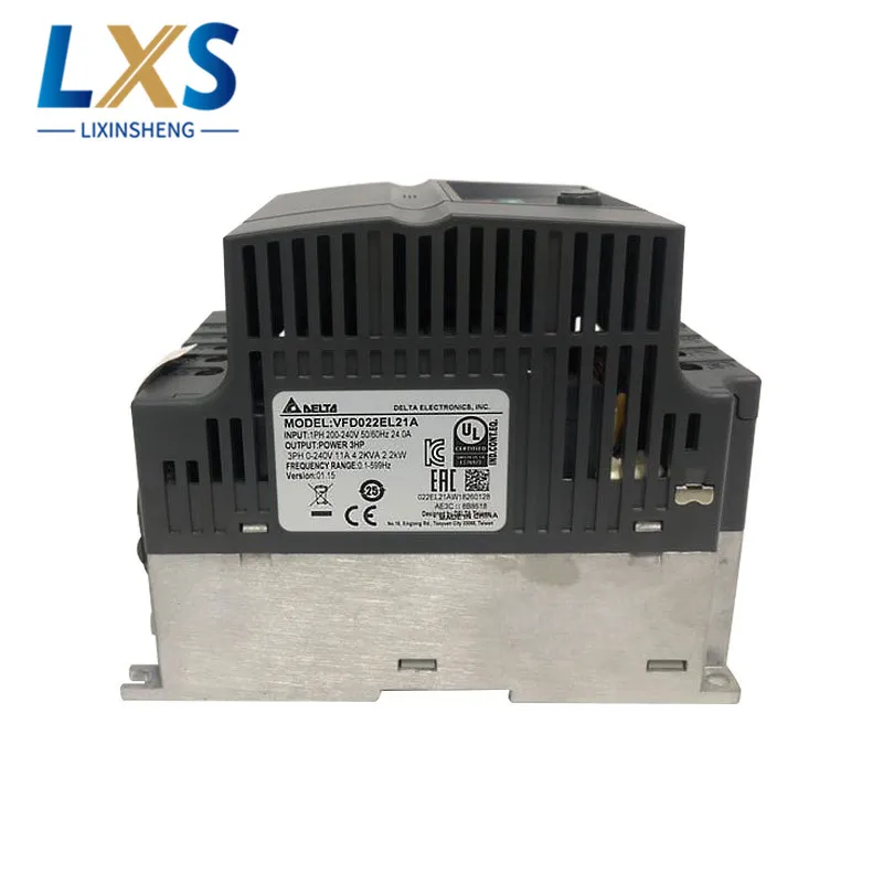 Japan DELTA Omvormer Frequentie Drive VFD022EL21A 220V 2.2KW Eenfase AC Omvormer Voor Verpakkingsmachine