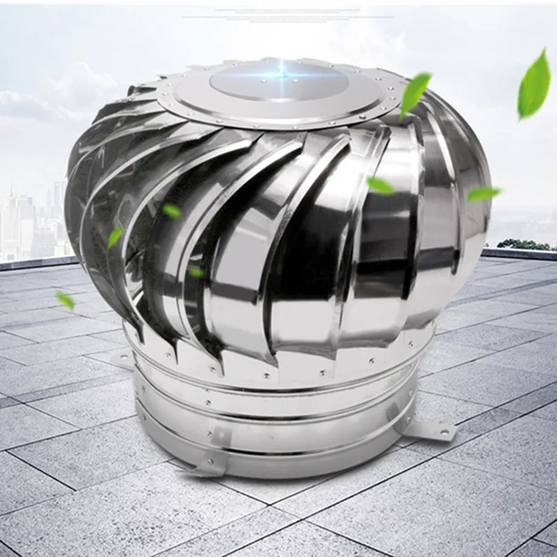 Stainless Steel Roof Ventilation Cap Without Power Natural Wind Power Ventilators High Quality Exhaust Caps For Factory Workshop