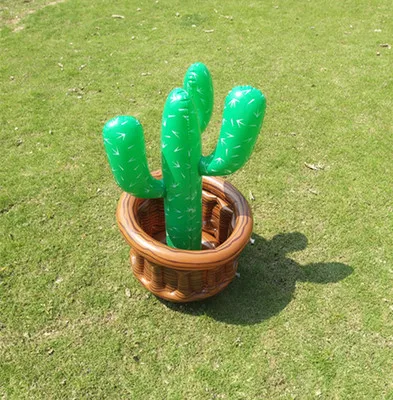 Juguete acuático inflable para escenario, barra de simulación al aire libre, maceta, cubo de hielo para congelador, cubo de hielo de Cactus, 2021