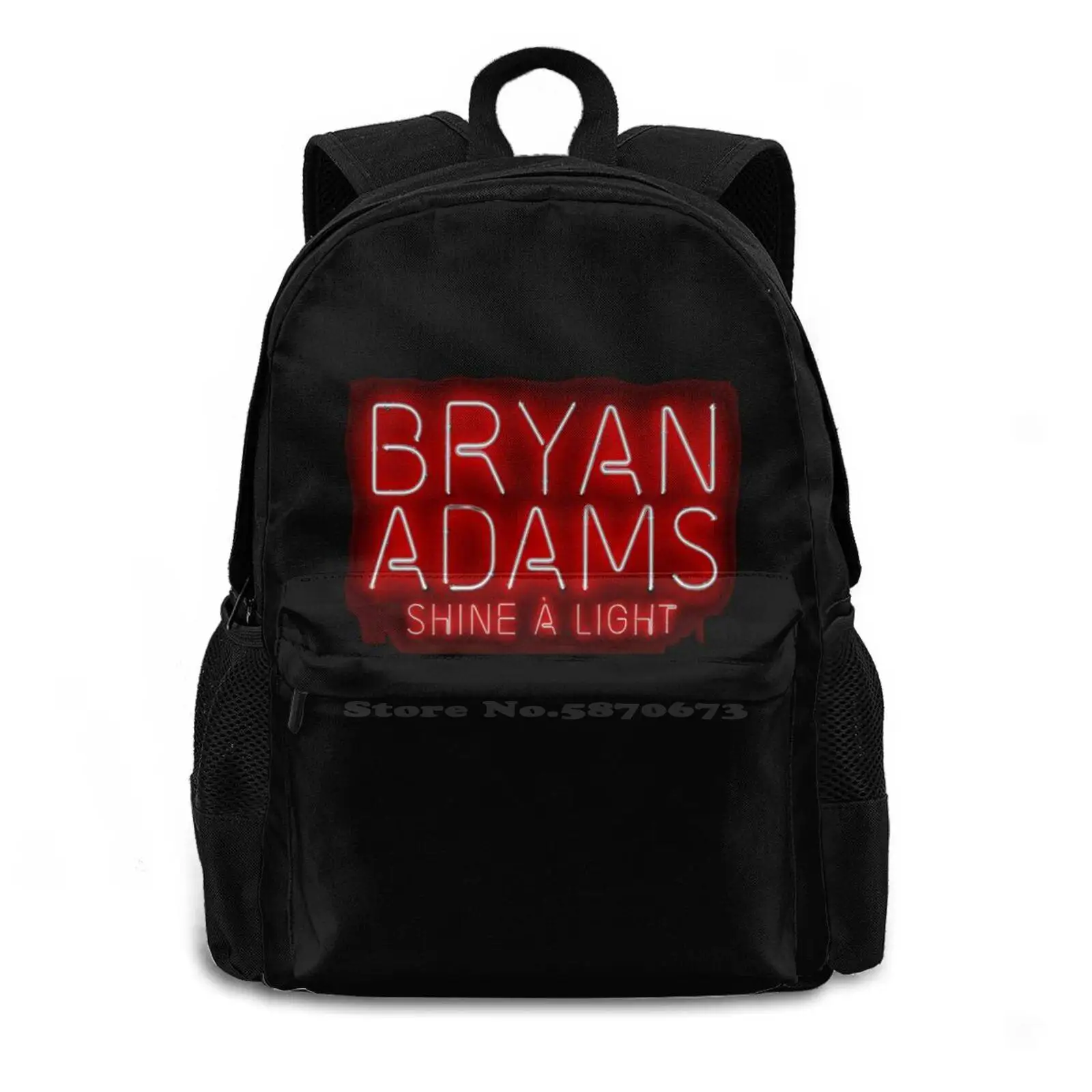 Shine A Light Bryan Tour 2019 Globaltv Adams Bag Backpack For Men Women Girls Teenage Black Shine A Light Bryan Tour 2019