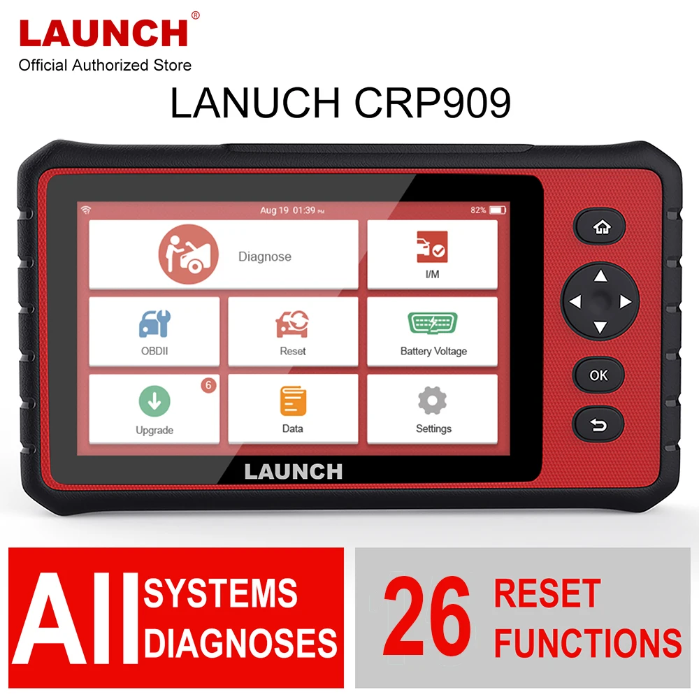 

LAUNCH CRP909C OBD2 Diagnostic Tool Full System Scanner ABS DPF AFS Oil Reset TPMS EPB IMMO Automotive OBD Auto Code Reader