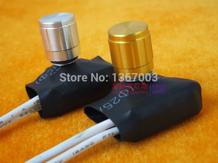 Switch 220V 1A Gold/Silver Table Lamp Simpl Dimmer Rotary Switch 2 Way