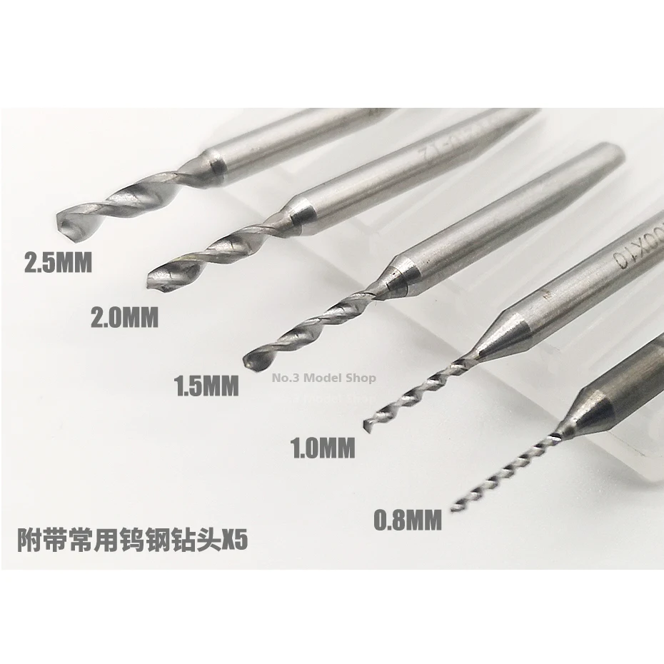 Miniature Model Mecha Drilling lightweight Tungsten Steel Hand Drill And Tungsten Steel Bit Hobby Cutting Tools