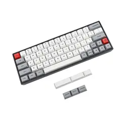 64 ANSI Dye Sub Pink White Gray White Keyset PBT Keycap For MX switches 64 Keyboard GK64 GK64x GK64xs DZ60 (Only Keycap)