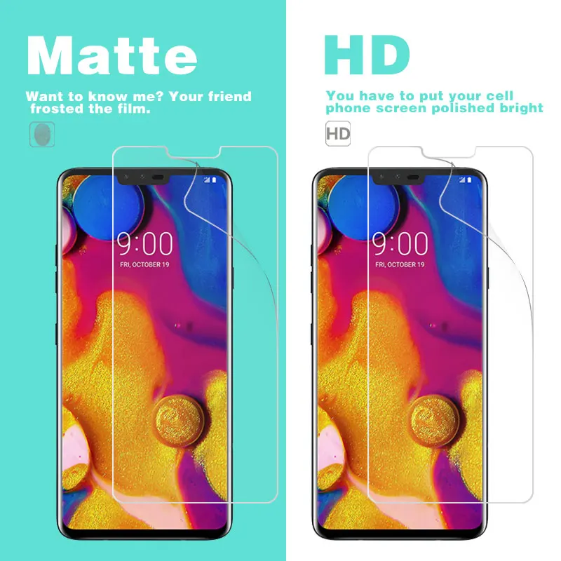 Chiaro HD Glossy Protezione Della Copertura Della Pellicola Per LG V10 V20 V30 V32 V34 V35 V40 Più ThniQ Vlot Anti-di impronte digitali della