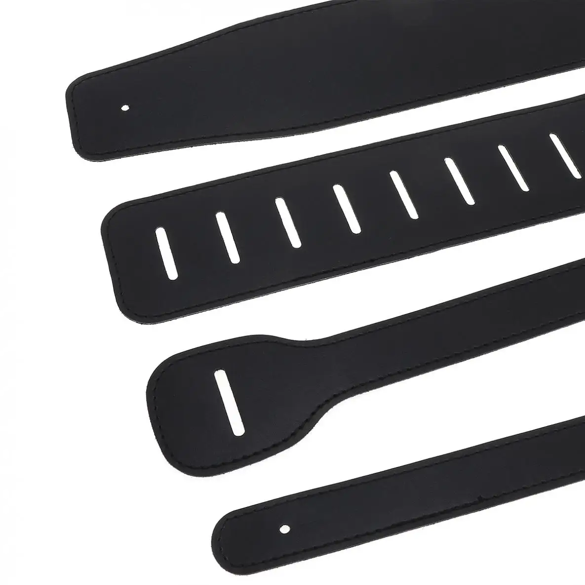 Correa de guitarra ajustable, cinturón de cuero PU, acústica, bajo eléctrico, accesorios de instrumentos musicales, 110-130cm de longitud
