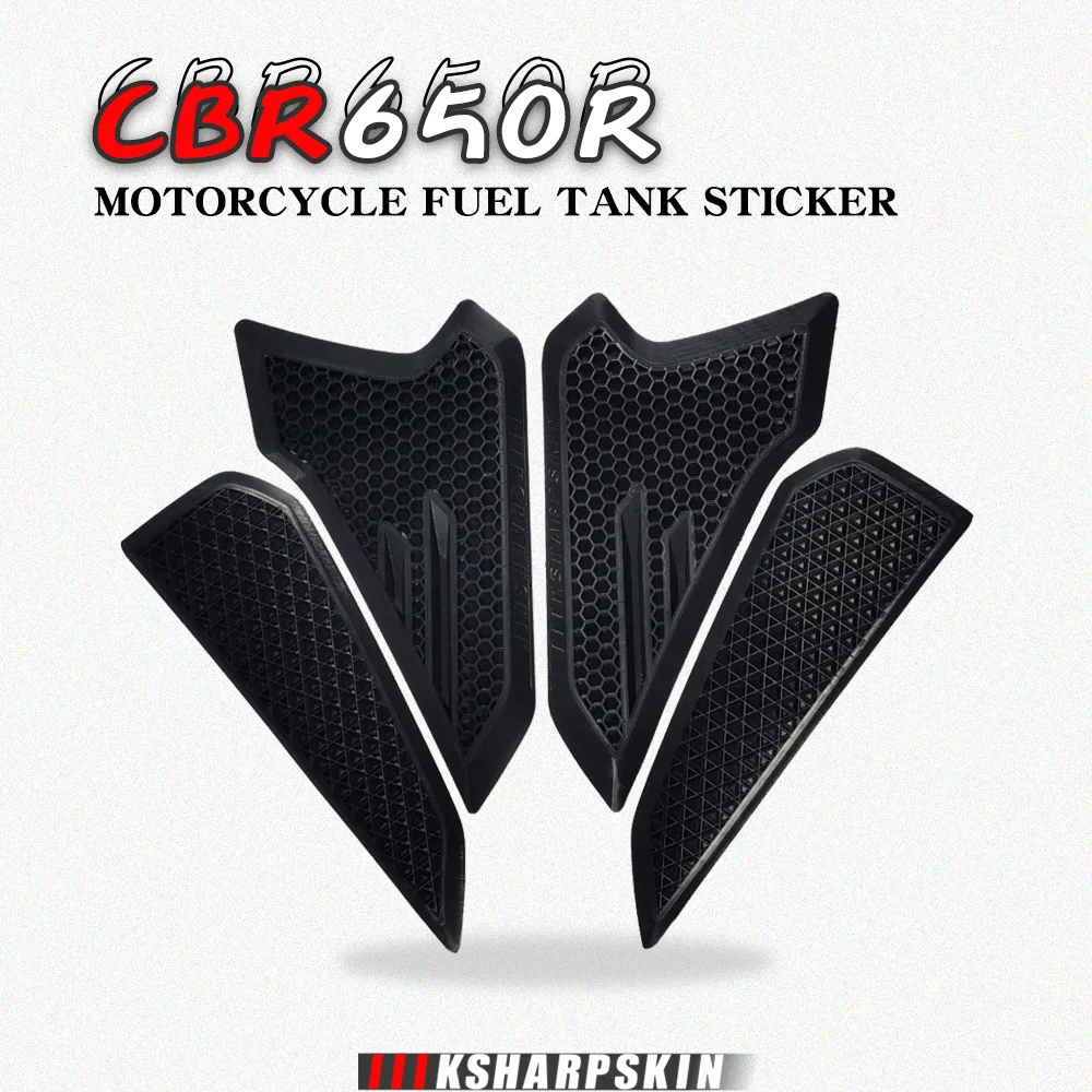 

3D Motorcycle Fuel Tank Non-slip Sticker Side Protection Decal Suitable For Honda CB650R CBR650R cb650r cbr650r