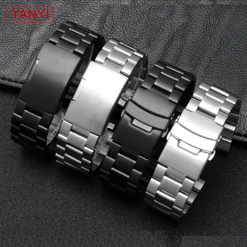 Solid Stainless Steel Watchband for timex T2N720 T2N721 T2N739 TW2R55500 watch strap men‘s Bracelet 24*16mm watch band metal