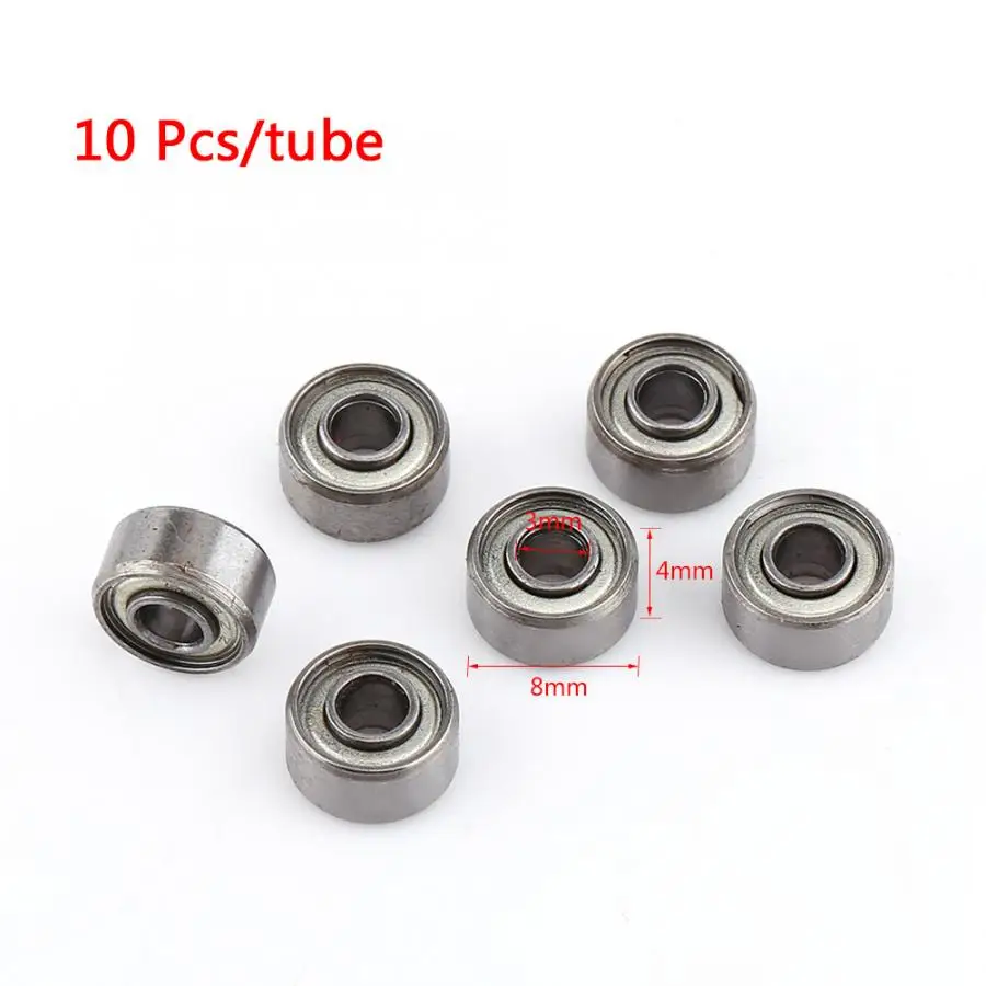 10pcs 693zz 3*8*4 3x8x4 mm Miniature Metal Double Shielded Ball Bearings Miniature Bearing Steel Bearing