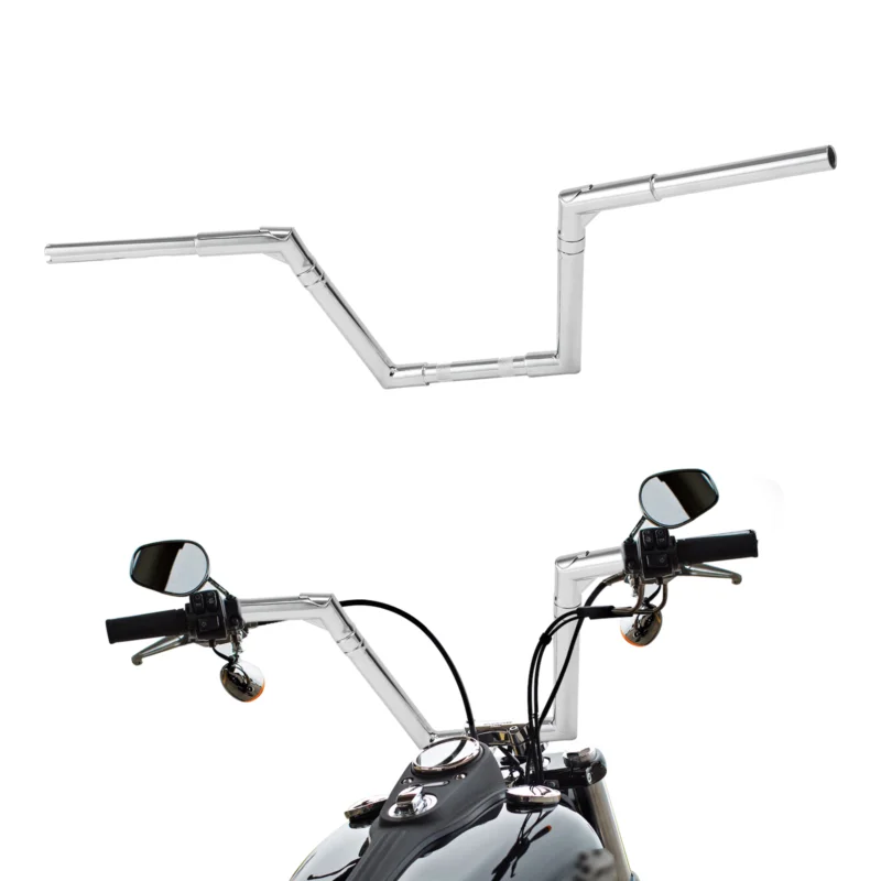 

Motorcycle 9.5" Rise 1-1/4" Handlebar Fit For Harley Sportster XL Dyna Low Rider FLST FXST