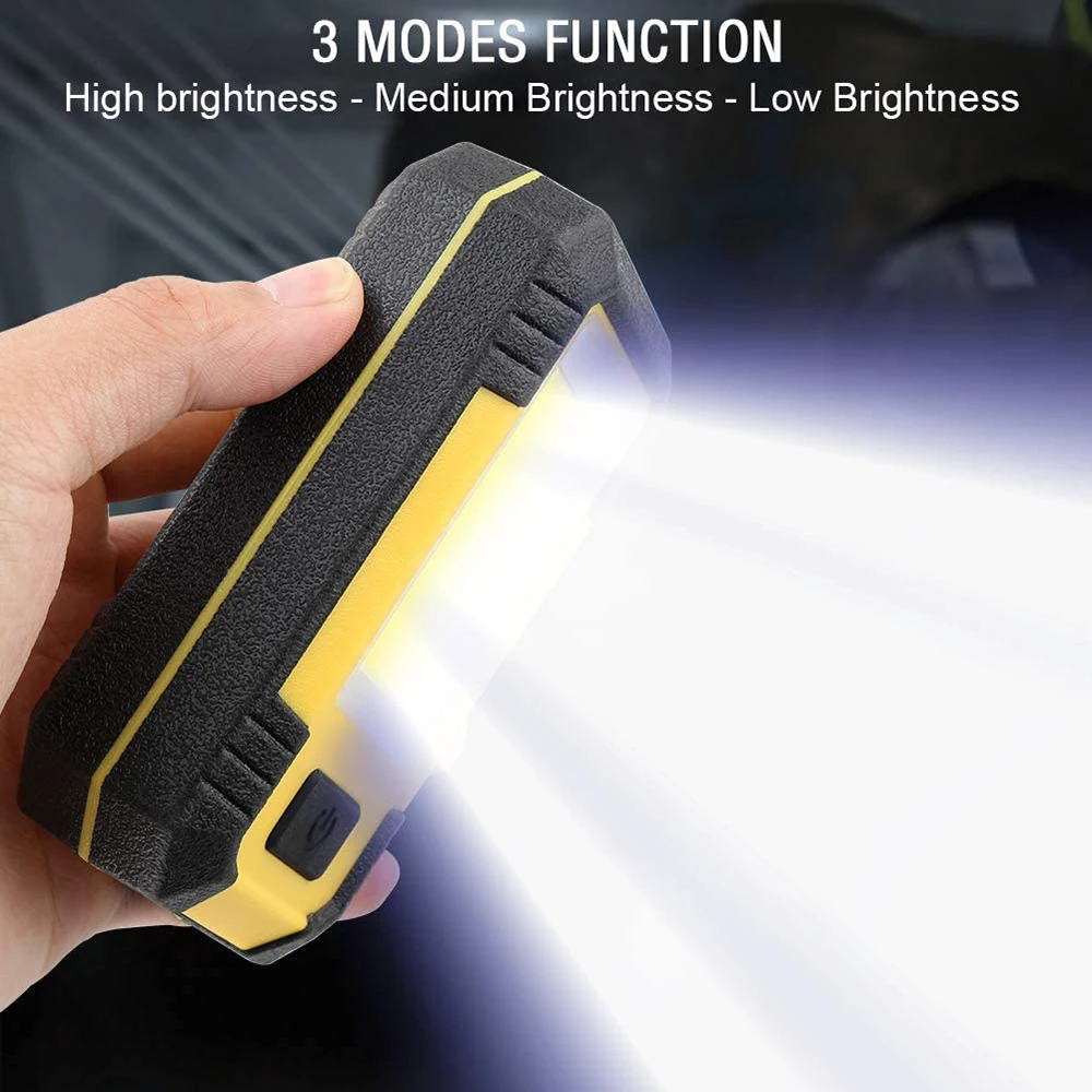 Y36 LED Work Light with Magnet USB Rechargeable Portable Camping Lights COB Hook Auto Repair Lamp Power Bank Flashlight Outdoor