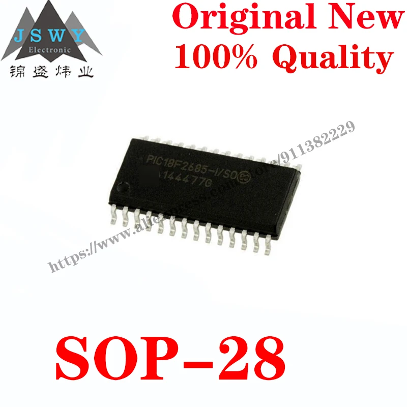 

10~100 PCS PIC18F2685-I/SO SOP-28 Semiconductor 8-bit microcontroller -MCU IC Chip for module arduino Free Shipping PIC18F2685