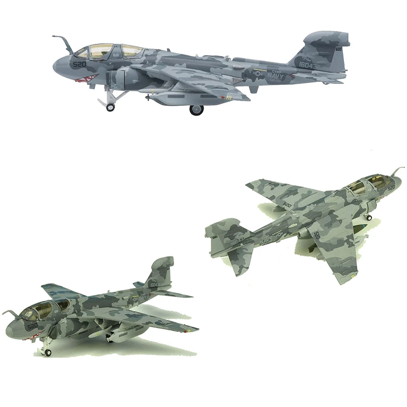 Diecast 1:200 U.S. Navy EA-6B 142nd Electronic Attack Squadron simulation fighter model house alloy decorations