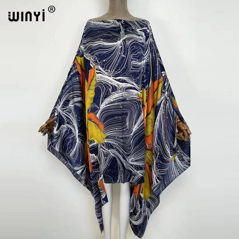 WINYI African Kaftan sexy okrycie plażowe up Beach Wear Oversize osłona do Bikini up Robe party holiday 2022 letnie ubrania dla kobiet