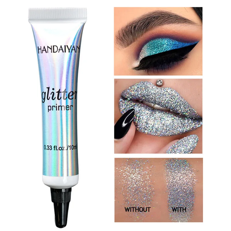 HANDAIYAN Glitter Primer Waterproof Sequin Glitter Eyeshadow Glue Eye Makeup Cream Lasting Base Makeup Korean Cosmetics TSLM1