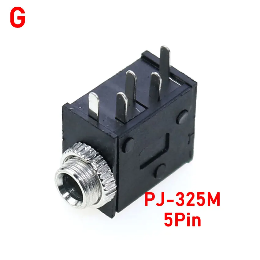 5pcs 3,5mm Stereo pj341 376 301m 325m 3,5 m Buchse mit Schraube Audio-Kopfhörer anschluss PJ-324 zylindrischer Buchse – Detail 8
