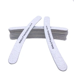100/180/240 Nail File Professional 10Pcs/lot Portable Manicure Pedicure All UV Gel Banana Grey Pilniczek Do Paznokci Disposable