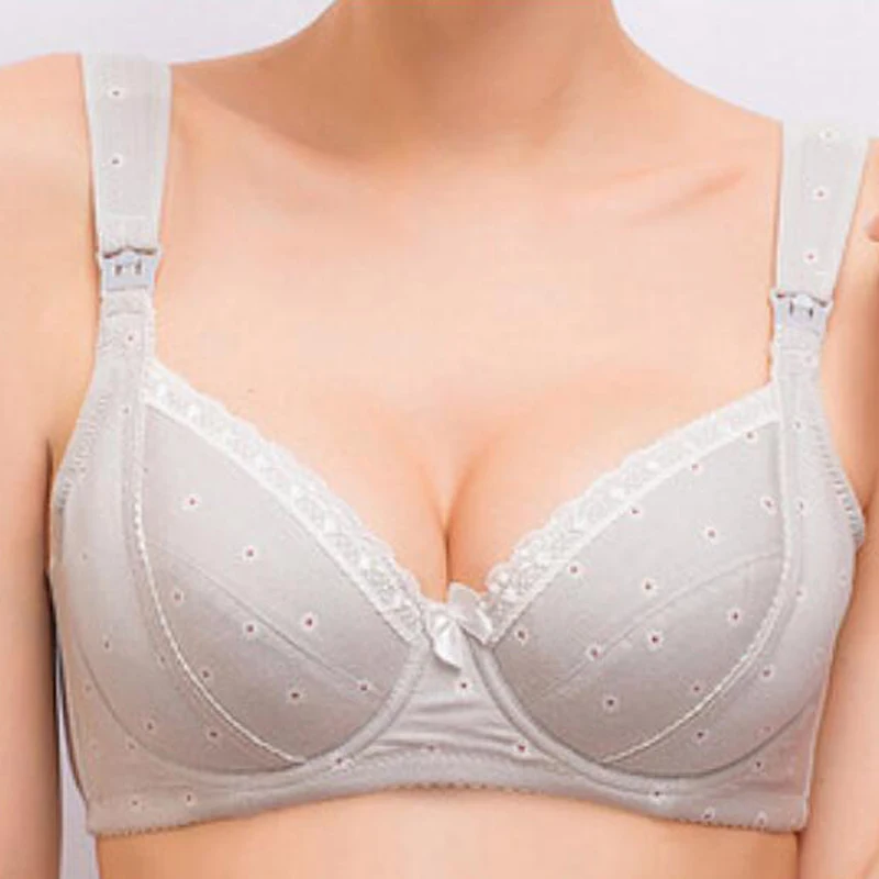 Reggiseno premaman in cotone reggiseno allattamento alimentazione per donne incinte Plus Size B C D intimo fiore con filo vestiti economici cina