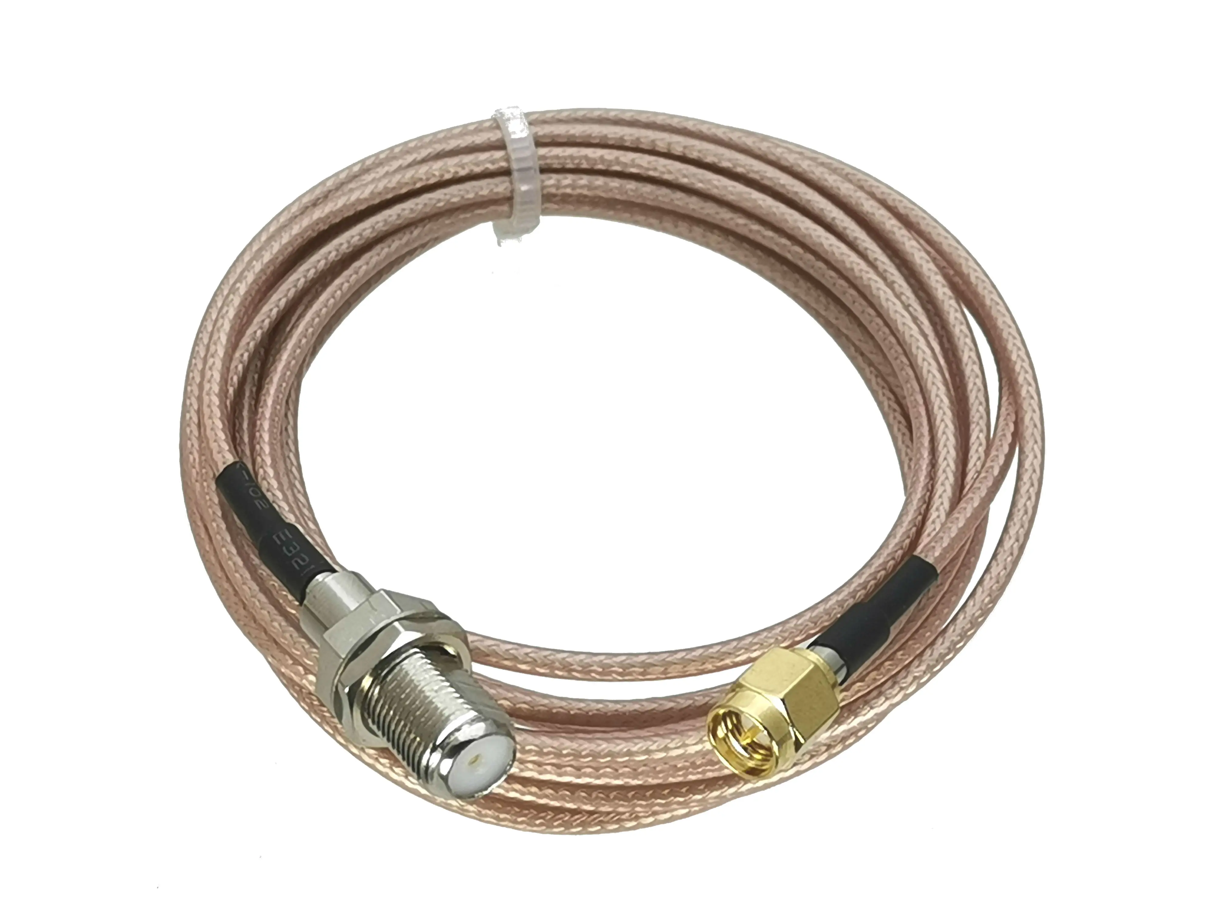 RG316 F TV Female Jack bulkhead to SMA Male Plug Straight RF Jumper pigtail Cable 4inch~3FT