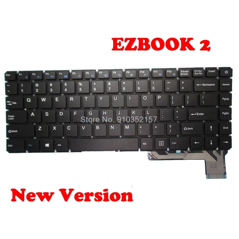 

Keyboard For Jumper EZBook 2 ZX300-C EB10300R001 MB3002003US YXT-NB93-37 SCDY-300-2-3 PRIDE-K2511 English US (New/Old Version)