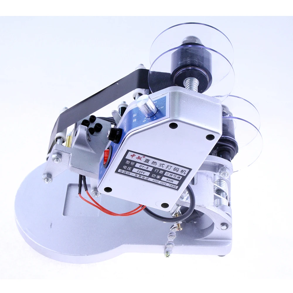 Color Ribbon Hot Printing Machine Direct Thermal Foil Manual Stamp Printer Coding Machine Date Ribbon Coder DY-8 manufacturer