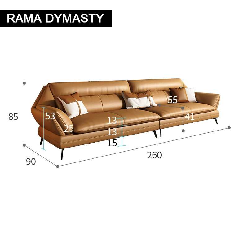 

Modern living room furniture leather sofa 2 seater/3 seater/4 seater sofa