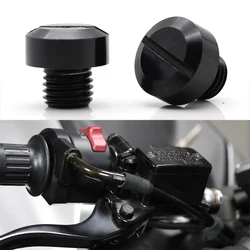 10MM Motorcycle Universal CNC Aluminum Mirrors Hole Screws Plug Cap For Yamaha MT09 Kawasaki Honda For 390 Suzuki Modified