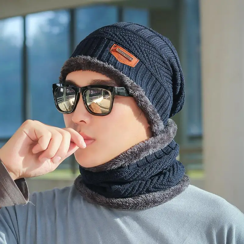 Winter Beanie Hats For Men Knitted Hat Winter Cap Beanie Women
