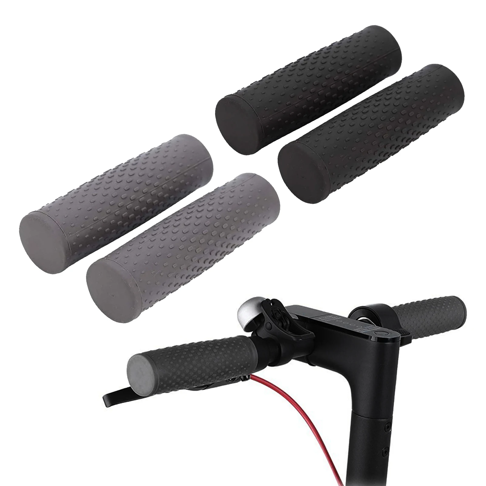 Rubber Sleeve Non-slip Hand Grip Set for Xiaomi  M365 Electric Scooter M365PRO Skateboard Replacement Accessories