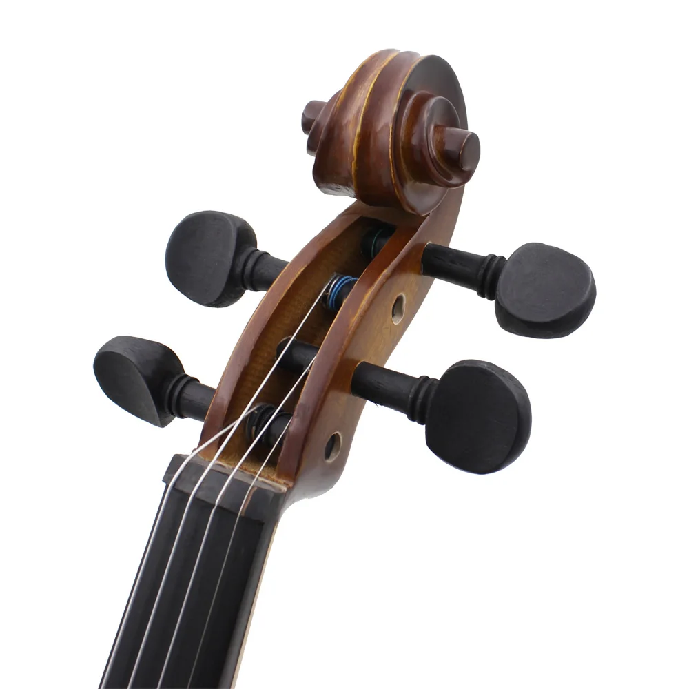 Professional 4/4 Solid Wood Acoustic Violin Fiddle With Bow Case Stringed Instrument Retro Violin Beginner Students Musical Gift