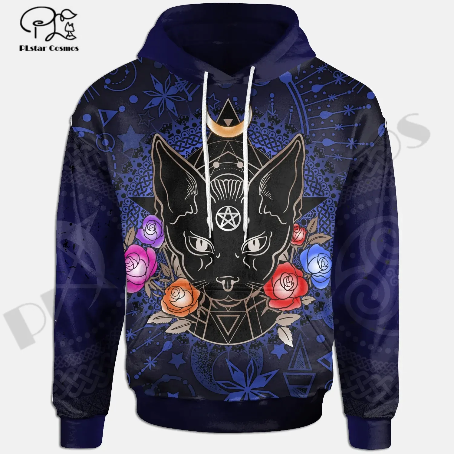 

PLstarCosmos 3DPrint Newest Celtic Black Cat Tattoo Unique Men/Women Premium Harajuku Casual Streetwear Hoodies/Zip/Sweatshirt 1