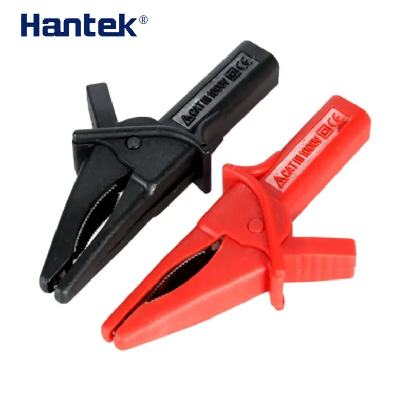 Crocodile Test Adapter Clip Probe Hantek HT18A Probes Pen Test Alligator Banana Insulated Cable for Multimeter Clip Car Battery