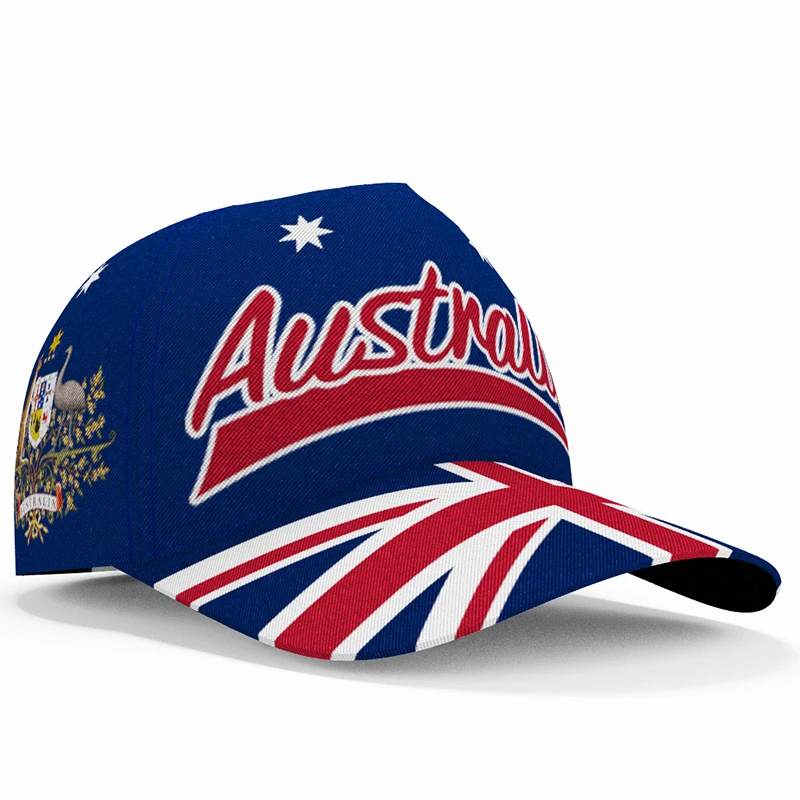 Australia Baseball Caps Free Custom Made Name Number Team Logo Australian Hats Aus Travel Au Nation Flags Cap Navy Blue Headgear