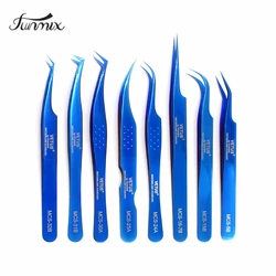 Vetus MCS Series Dream blue colors Russian Volume Bloom Eyelash Extension Tweezers Stainless Precision High-quality Lash Tool