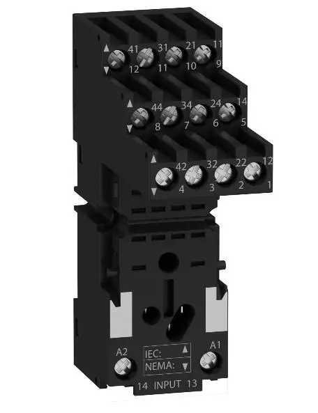 

RXZE2S114M Socket, separate contact, 10 A, relay type RXM3, screw connector, 250 V AC