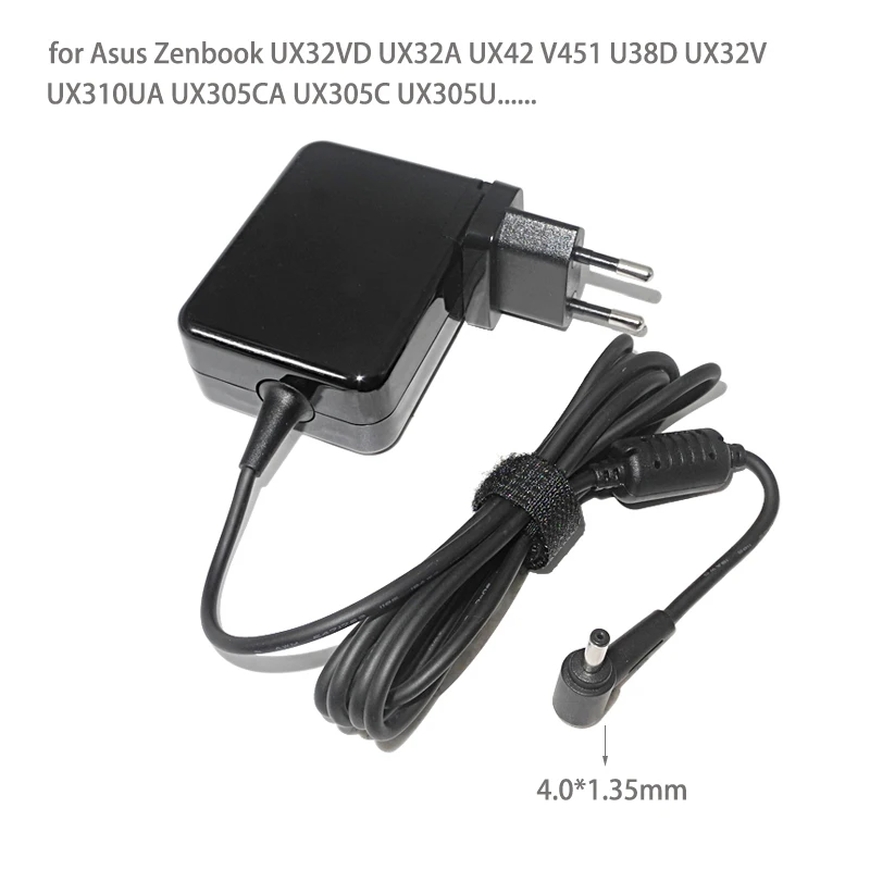 Зарядное устройство для Asus Vivobook S200 S200E Q200 Q200E Q302LA UX32VD UX32A UX42 U38D UX32V UX303UA, 65 Вт