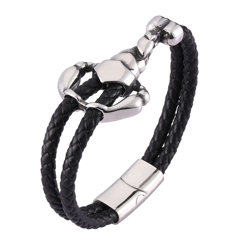 

Fashion Design Scorpion Bracelet Men Women Multilayer Leather Bracelet Men's Charm Bangles Accessories Jewelry BB0471