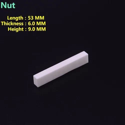 Imagen 2 del producto Tuerca de hueso real/tuerca de guitarra de hueso en blanco de materia prima de sillín/sillín