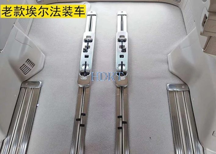 304 stainless steel car floor track protect cover for toyota alphard vellfire 2009-2014  20 series accessories chrome