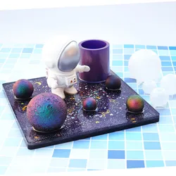 Moon Ball Shaped Necklace Silicone Jewelry Decoration DIY Dried Flower Jewelry Accessories Jewelry Tools UV Epoxy Resin Mold